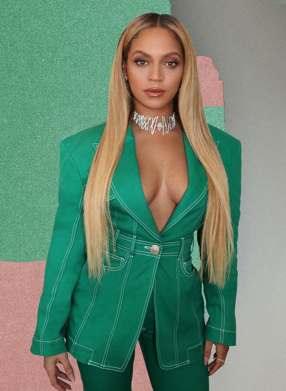 Beyonce Balmain verde
